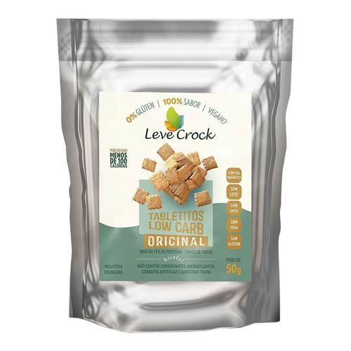 Biscoito Tabletitos Low Carb Original - Leve Crock - 50g Biscoito Tabletitos Low Carb Original - Leve Crock - 50g