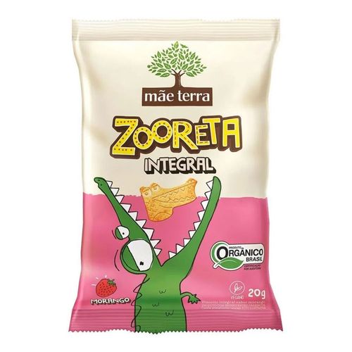 Biscoito Zooreta Mãe Terra Morango 20g Biscoito Zooreta Mãe Terra Morango 20g