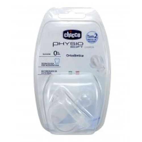 Chupeta Chicco Physio Soft Transparente Tamanho 2 de 6 a 12 meses Com 1 unidade Chupeta Chicco Physio Soft Transparente Tamanho 2 de 6 a 12 meses Com 1 unidade