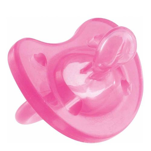 Chupeta Chicco Soft Silicone Rosa Tamanho 2 - 12 meses