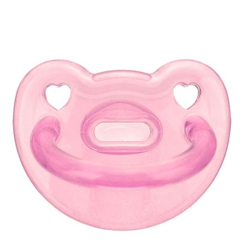 Chupeta Kuka Soft Silicone Rosa Tamanho 2