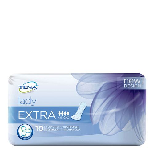 Absorvente Tena Lady Extra 10 Unidades Absorvente Tena Lady Extra 10 Unidades