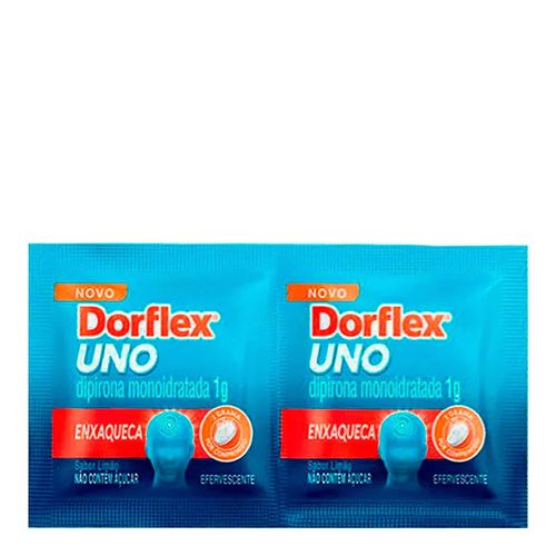 Analgésico Dorflex Uno 1g Enxaqueca 2 Comprimidos Efervescentes Analgésico Dorflex Uno 1g Enxaqueca 2 Comprimidos Efervescentes