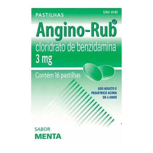 Angino-Rub Menta 16 Pastilhas Angino-Rub Menta 16 Pastilhas