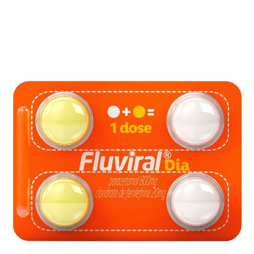 Antigripal Fluviral Dia 4 Comprimidos