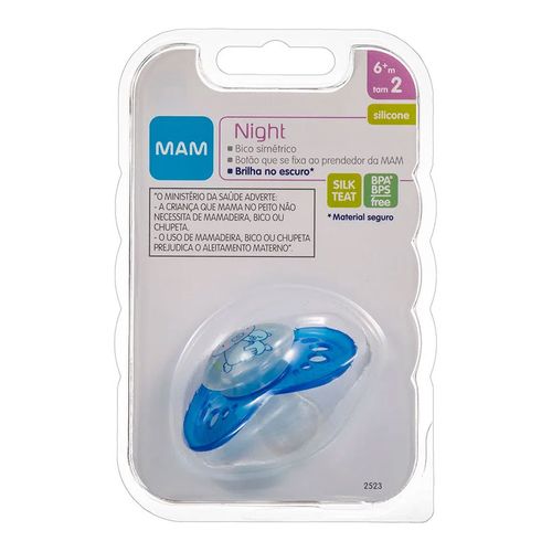 Chupeta MAM Night Boys 6+ meses - 2523 Chupeta MAM Night Boys 6+ meses - 2523