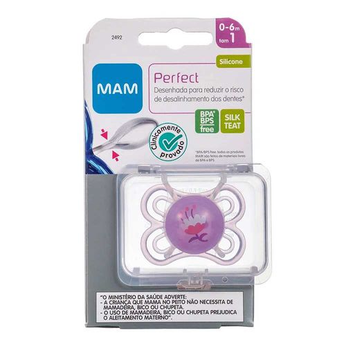 Chupeta MAM Perfect Girls 0-6 meses - 2492 Chupeta MAM Perfect Girls 0-6 meses - 2492