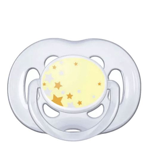 Chupeta Phillips Avent Noturna Amarela 6 a 18 Meses Chupeta Phillips Avent Noturna Amarela 6 a 18 Meses