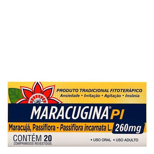 Calmante Maracugina PI 260mg 20 Comprimidos Calmante Maracugina PI 260mg 20 Comprimidos