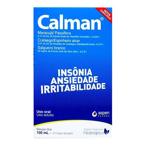 Calman Líquido Aspen 100ml Calman Líquido Aspen 100ml