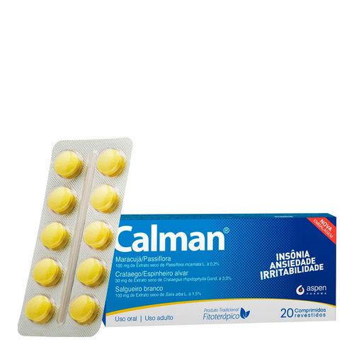 Calman Aspen Pharma 20 Comprimidos Revestidos Calman Aspen Pharma 20 Comprimidos Revestidos