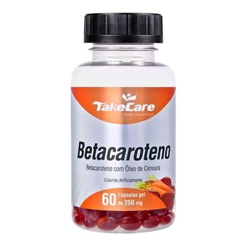 Betacaroteno - Take Care - 60 cápsulas de 250mg Betacaroteno - Take Care - 60 cápsulas de 250mg