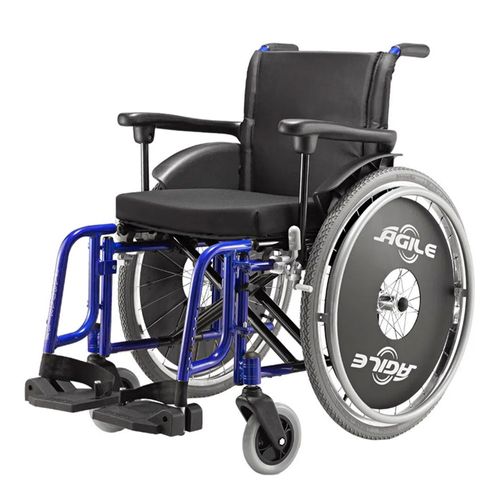 Cadeira De Rodas Ágile Azul Metálico Jaguaribe
