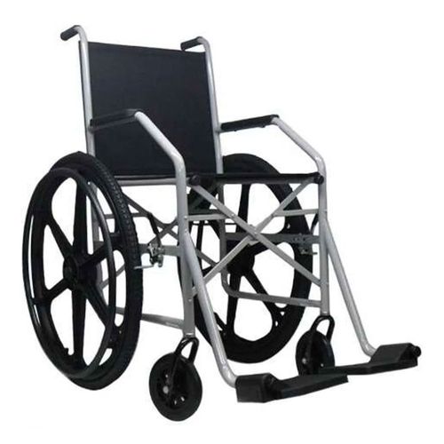 Cadeira De Rodas 1009 Pneu Inflável Cinza Jaguaribe Cadeira De Rodas 1009 Pneu Inflável Cinza Jaguaribe