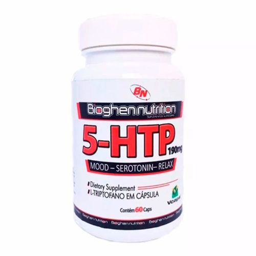 5-HTP 190mg 60 Cápsulas - Bioghen Nutrition 5-HTP 190mg 60 Cápsulas - Bioghen Nutrition