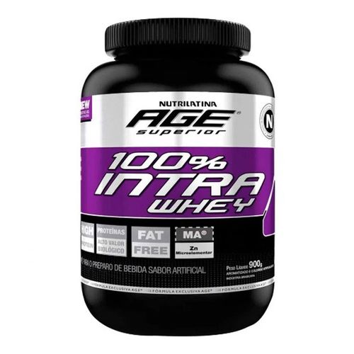 100% Intra Whey Age Nutrilatina Sabor Morango 900g 100% Intra Whey Age Nutrilatina Sabor Morango 900g