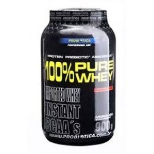 100% Pure Whey Probiótica Morango 900g 100% Pure Whey Probiótica Morango 900g