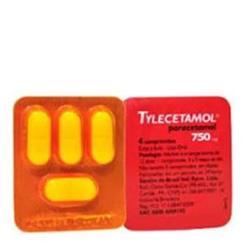 Tylecetamol 750mg Sandoz 4 Comprimidos Tylecetamol 750mg Sandoz 4 Comprimidos