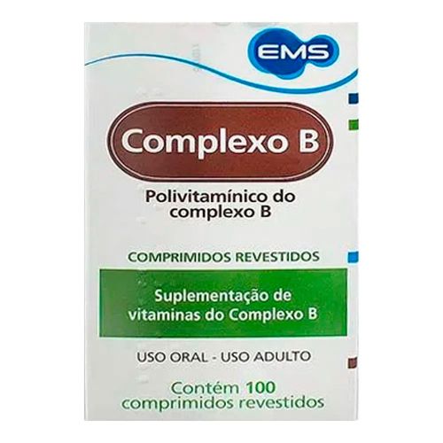 Vitamina B Complexo B EMS 100 Cápsulas Vitamina B Complexo B EMS 100 Cápsulas