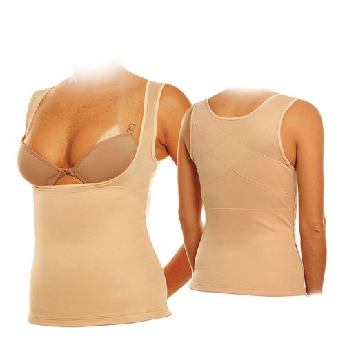 Cinta Modeladora e Postural Feminina Bege XGG - Ideal Cinta Modeladora e Postural Feminina Bege XGG - Ideal
