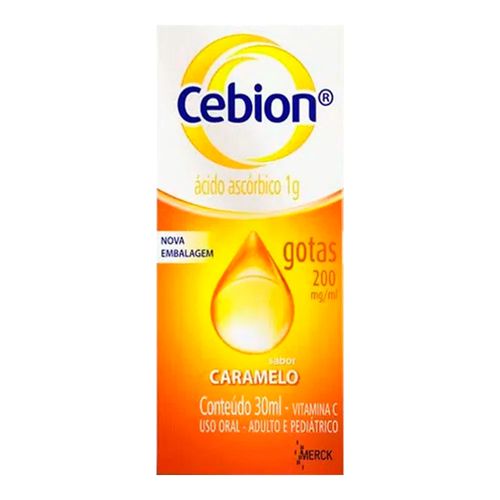 Vitamina C Cebion 200mg P&G Solução Oral Sabor Caramelo 30ml Vitamina C Cebion 200mg P&G Solução Oral Sabor Caramelo 30ml