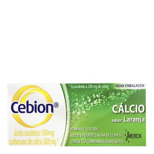 Vitamina C Cebion Cálcio 500mg 10 Comprimidos Efervecentes Vitamina C Cebion Cálcio 500mg 10 Comprimidos Efervecentes