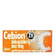 Vitamina C Cebion Zinco 1g Merck 10 Comprimidos Efervescentes C/ 3 Unidades