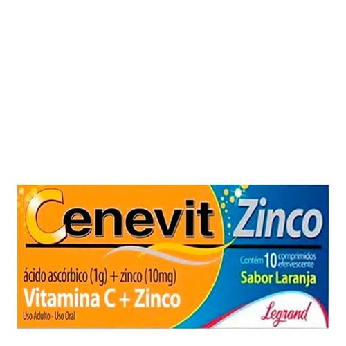 Vitamina C Cenevit Zinco Efervescente 1G Legrand 10 Comprimidos