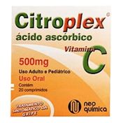 Vitamina C Citroplex 500mg Neo Química 20 Comprimidos