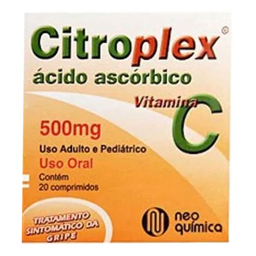 Vitamina C Citroplex 500mg Neo Química 20 Comprimidos Vitamina C Citroplex 500mg Neo Química 20 Comprimidos
