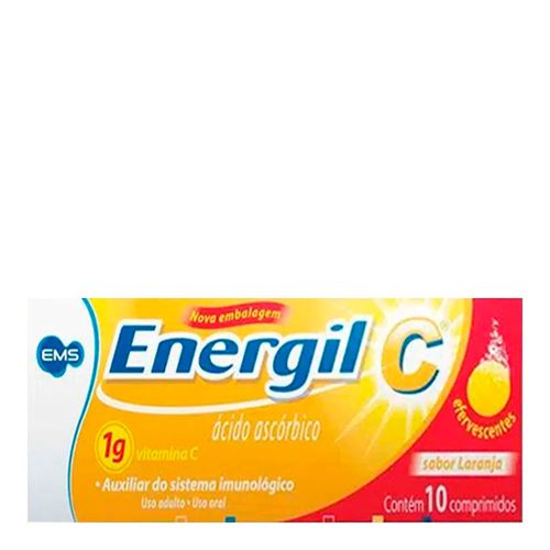 Vitamina C Energil C EMS Laranja 10 Comprimidos Efeverscentes Vitamina C Energil C EMS Laranja 10 Comprimidos Efeverscentes