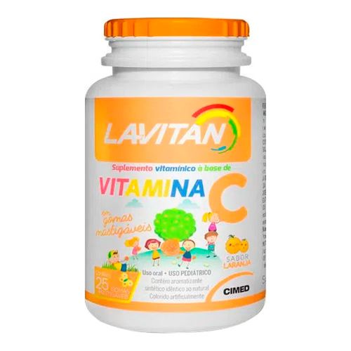 Vitamina C Lavitan 25 Gomas Mastigáveis Vitamina C Lavitan 25 Gomas Mastigáveis