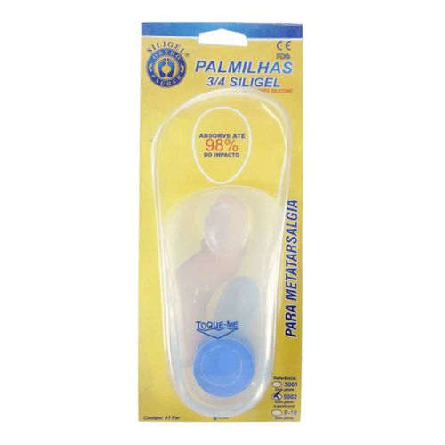 Palmilha Siligel 3/4 Com Piloto E Ponto Azul 5002 Ortho Pauher Palmilha Siligel 3/4 Com Piloto E Ponto Azul 5002 Ortho Pauher