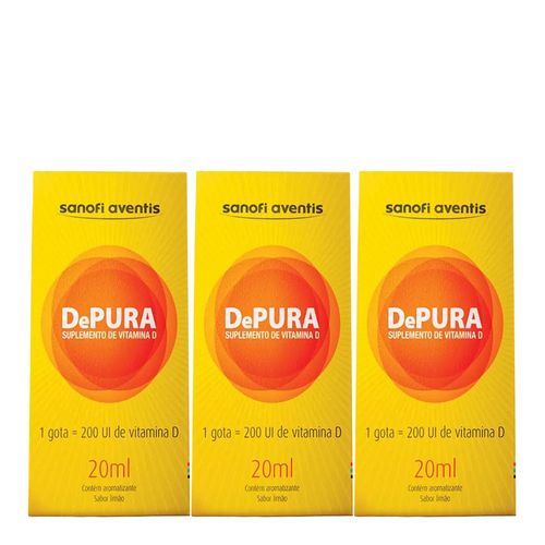 Vitamina D Depura Sanofi Aventis 20ml 3 Unidades Vitamina D Depura Sanofi Aventis 20ml 3 Unidades