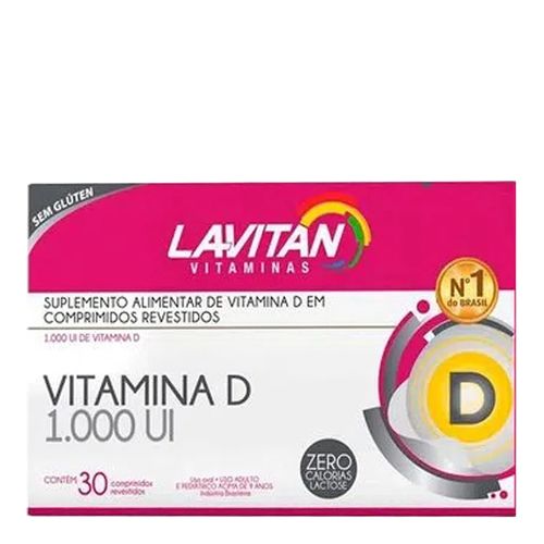 Vitamina D Lavitan 1.000UI Cimed 30 Comprimidos Vitamina D Lavitan 1.000UI Cimed 30 Comprimidos