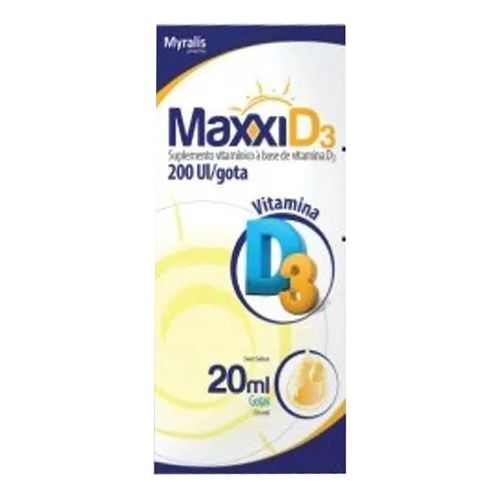 Vitamina D Maxxi D3 Myralis Gotas 20ml Vitamina D Maxxi D3 Myralis Gotas 20ml