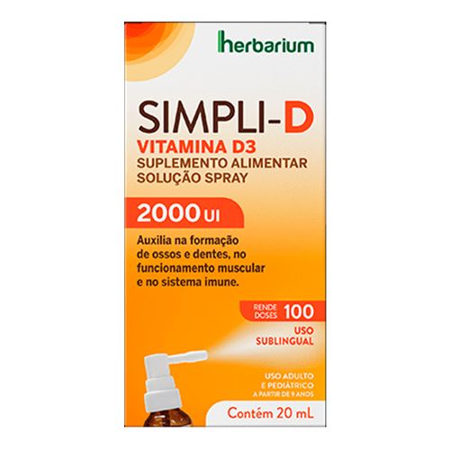 Vitamina D Simpli-D 2000UI Spray 20ml Vitamina D Simpli-D 2000UI Spray 20ml