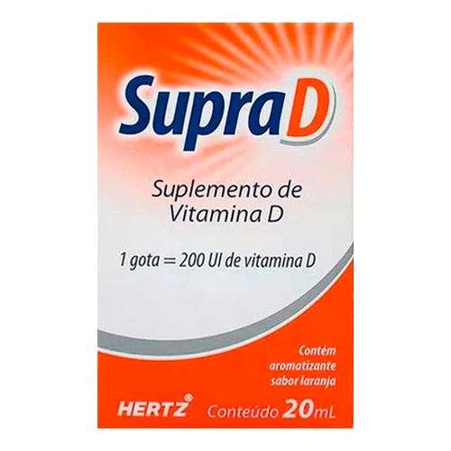 Vitamina D Supra D 200UI Hertz Gotas 20ml Vitamina D Supra D 200UI Hertz Gotas 20ml