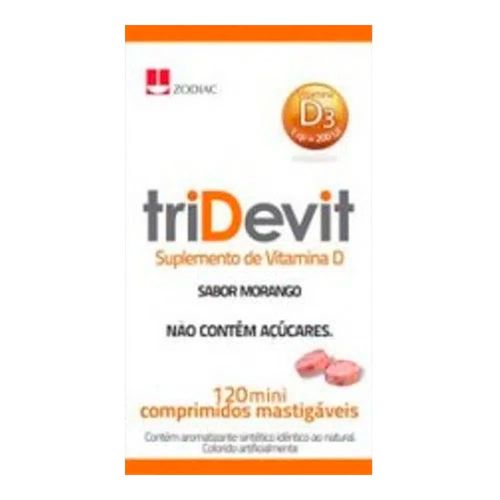 Vitamina D TriDevit Zodiac 120 minicomprimidos mastigáveis Vitamina D TriDevit Zodiac 120 minicomprimidos mastigáveis