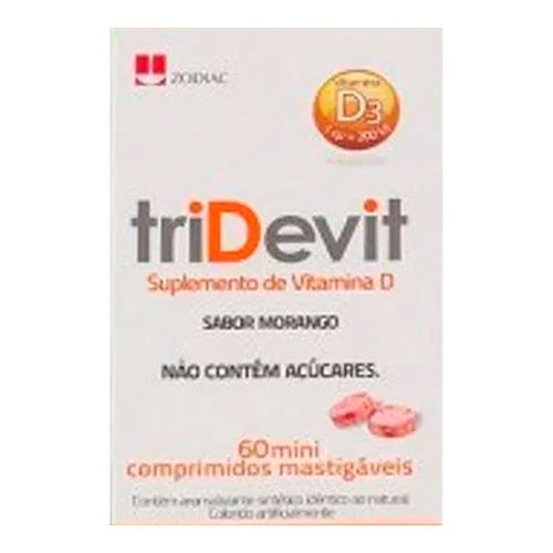 Vitamina D TriDevit Zodiac 60 minicomprimidos mastigáveis Vitamina D TriDevit Zodiac 60 minicomprimidos mastigáveis