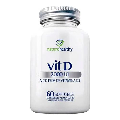 Vitamina D Vit D 2.000UI Nature Healthy 60 Cápsulas Vitamina D Vit D 2.000UI Nature Healthy 60 Cápsulas