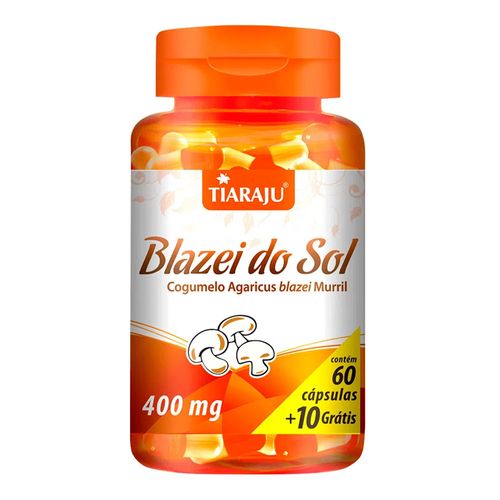 Blazei do Sol - Tiaraju - 60+10 Cápsulas de 400mg Blazei do Sol - Tiaraju - 60+10 Cápsulas de 400mg