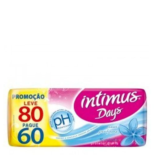 Absorvente Intimus Days Sem Perfume 80 Unidades Absorvente Intimus Days Sem Perfume 80 Unidades