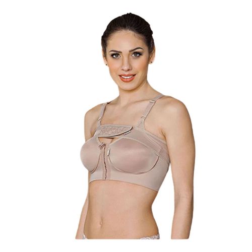 Faixa para protese de mama reforço duplo bege Cod 6006 Macom Faixa para protese de mama reforço duplo bege Cod 6006 Macom