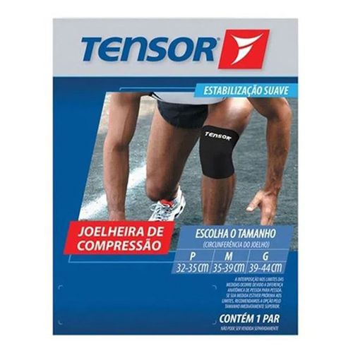 Joelheira de Compressão Tensor Preta Pequena Joelheira de Compressão Tensor Preta Pequena