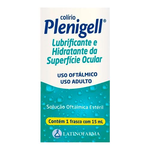 Colírio Plenigell Latinofarma 15ml Colírio Plenigell Latinofarma 15ml