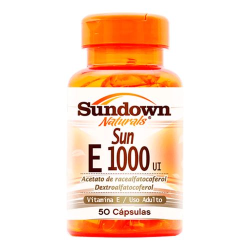 Vitamina E Sundown Naturals E 1000UI 50 Cápsulas Vitamina E Sundown Naturals E 1000UI 50 Cápsulas