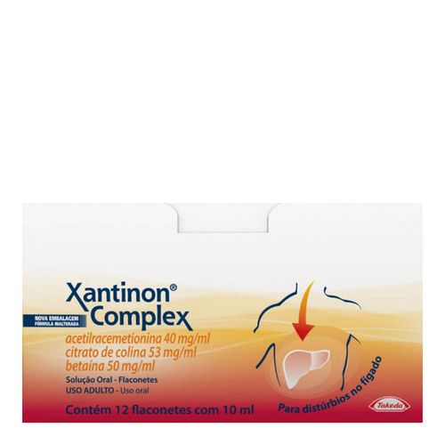 Xantinon Complex Flaconetes União Química 12x10ml Xantinon Complex Flaconetes União Química 12x10ml