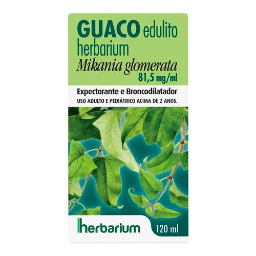 Fitoterápico, Expectorante E Broncodilatador Guaco Edulito 81,5Mg/Ml 120Ml