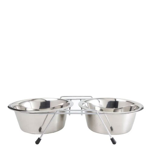 Comedouro Duplo com Base American Pets - 480ml Comedouro Duplo com Base American Pets - 480ml